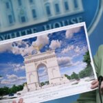 Trump says triumphal arch will be “military complex” with snipers and drones